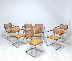 8 chairs mod. "Cesca" by Marcel Breuer, 1980s