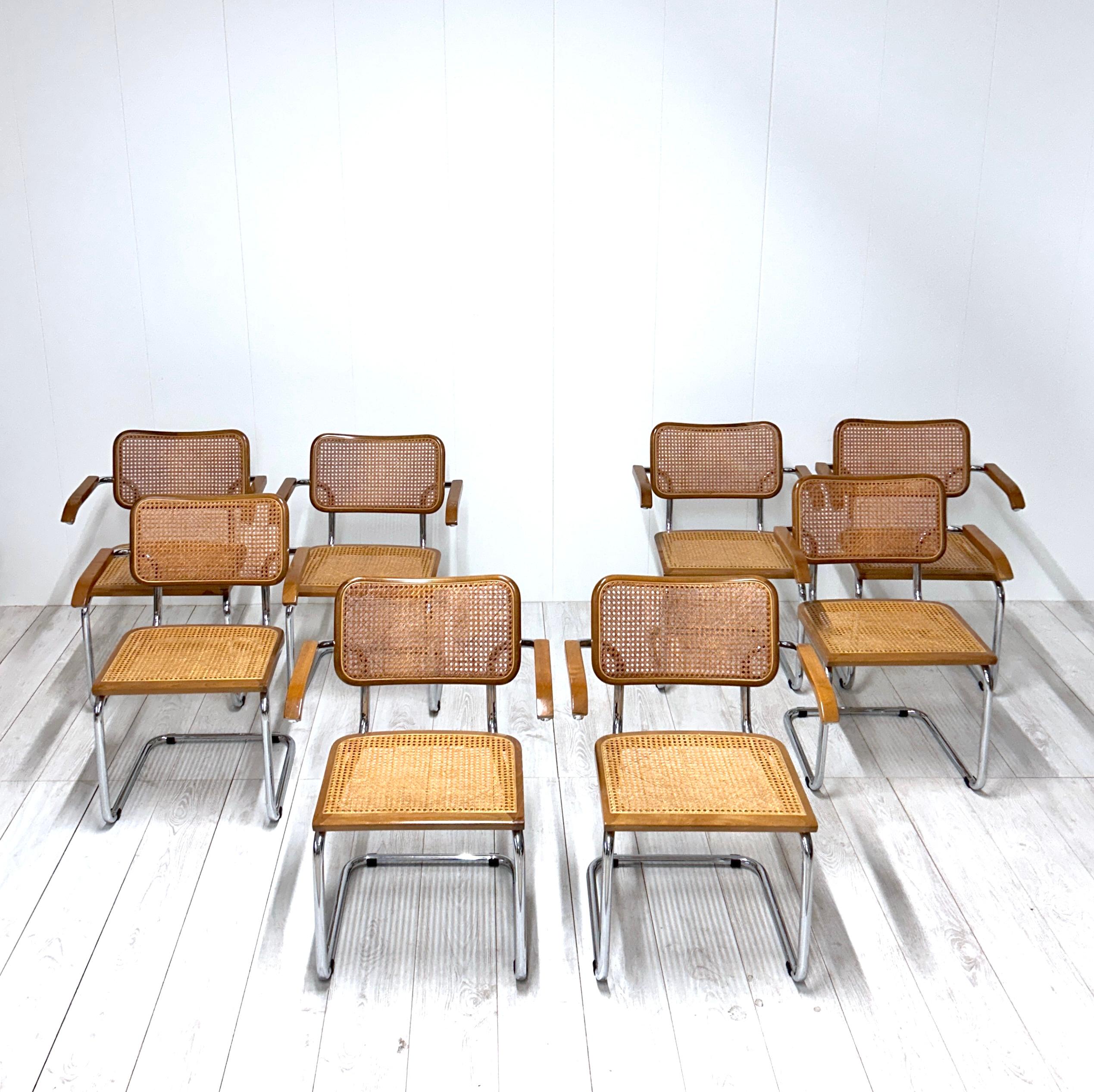 Late 20th Century 8 chairs mod. 