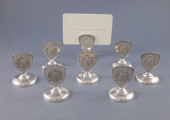 8 Sterling Silver Place Card Holders