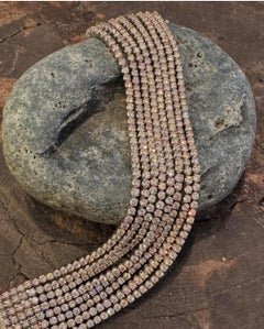 8 Strand 10 carat diamond bracelet