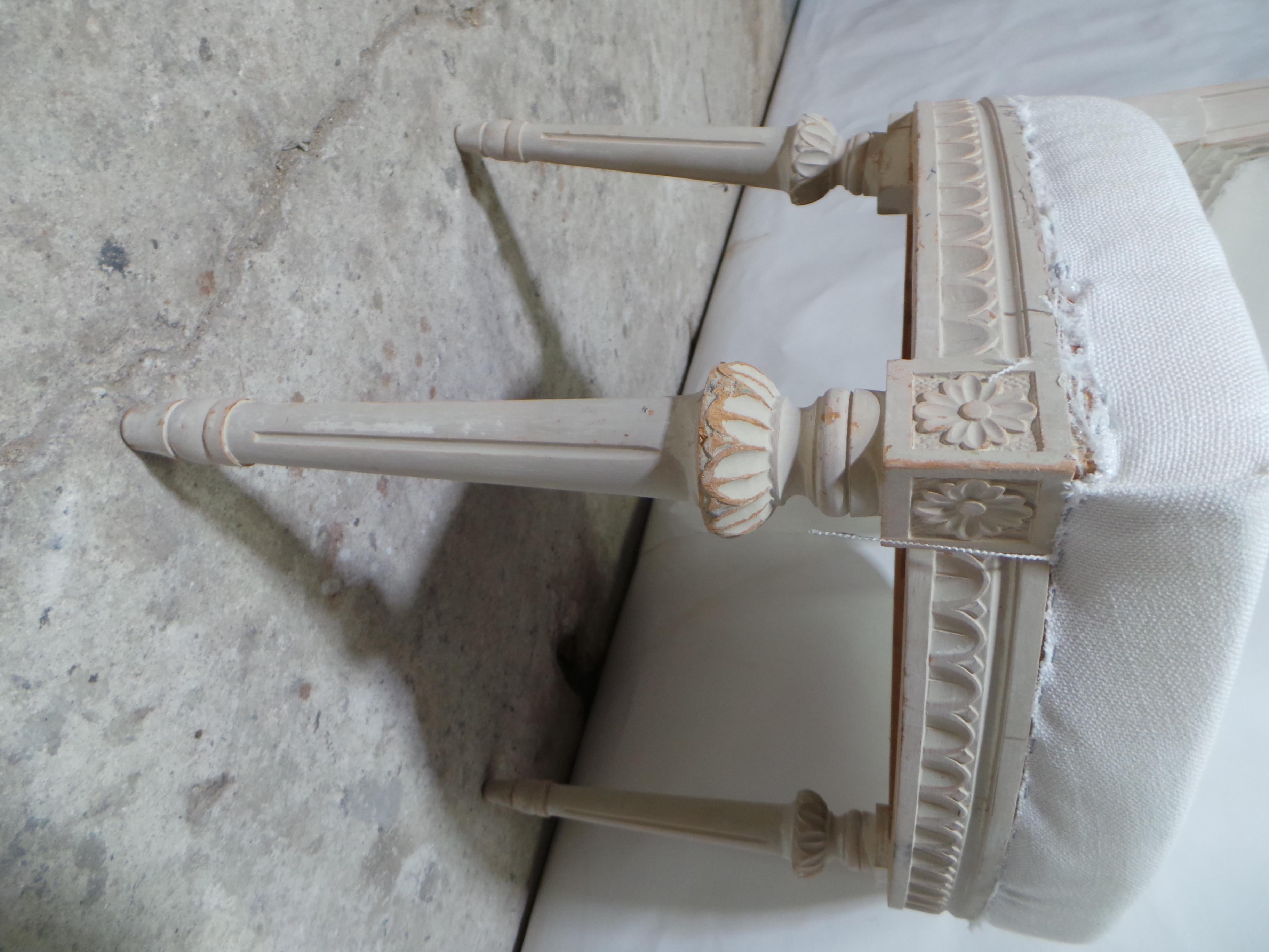 Bouleau 8 chaises d'appoint peintes d'origine de style gustavien suédois en vente