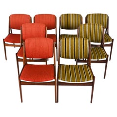 (8) Teak "Ella" Side Chairs by Arne Vodder & Anton Borg for Vamo Møbelfabrik