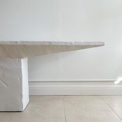 8' Tavolo da console in gesso strutturato, circa anni '70