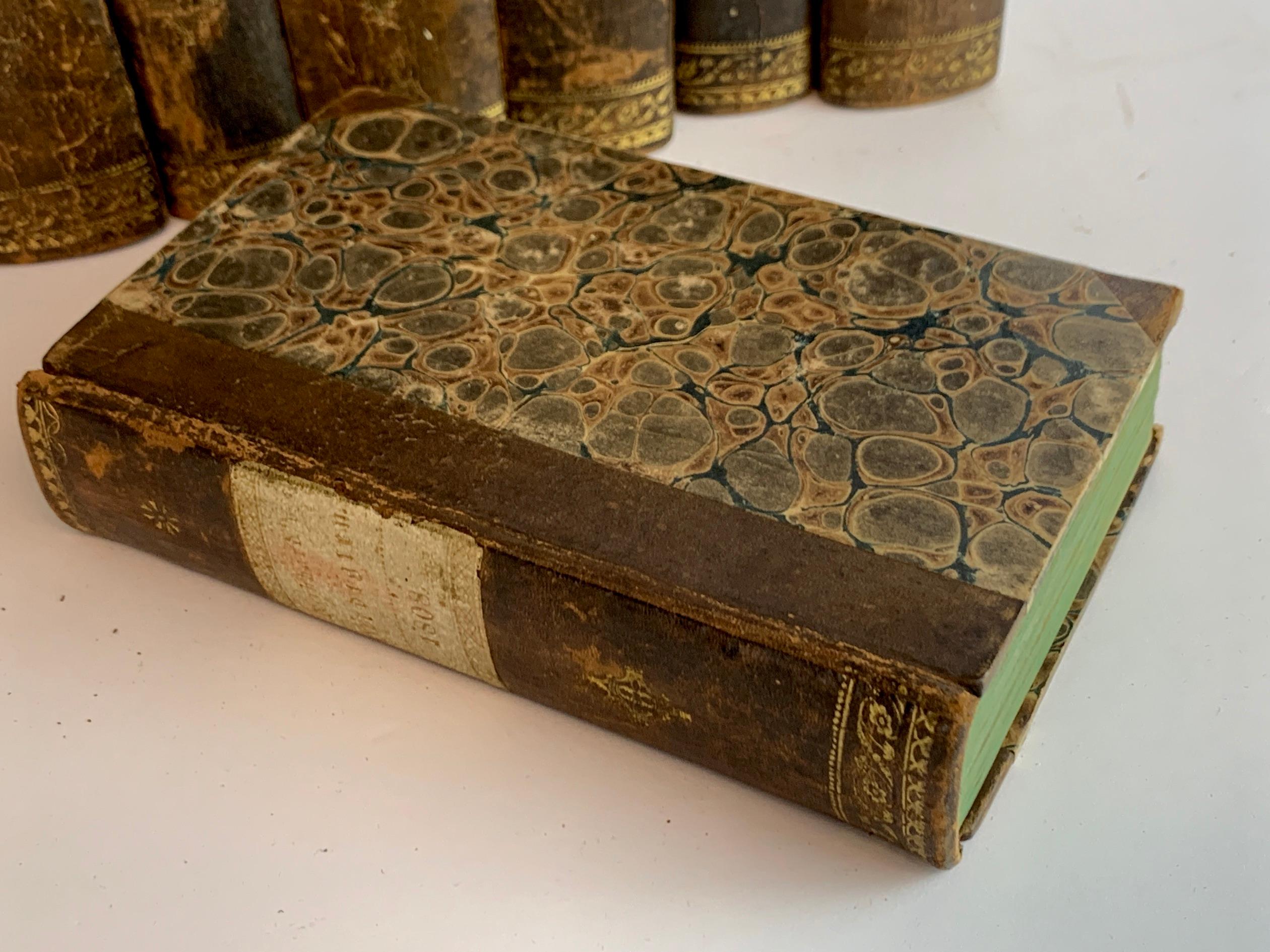 XIXe siècle 8 reliure théologique en cuir  Livres de Franz Volkmar Reinhard, publiés en 1808 en vente