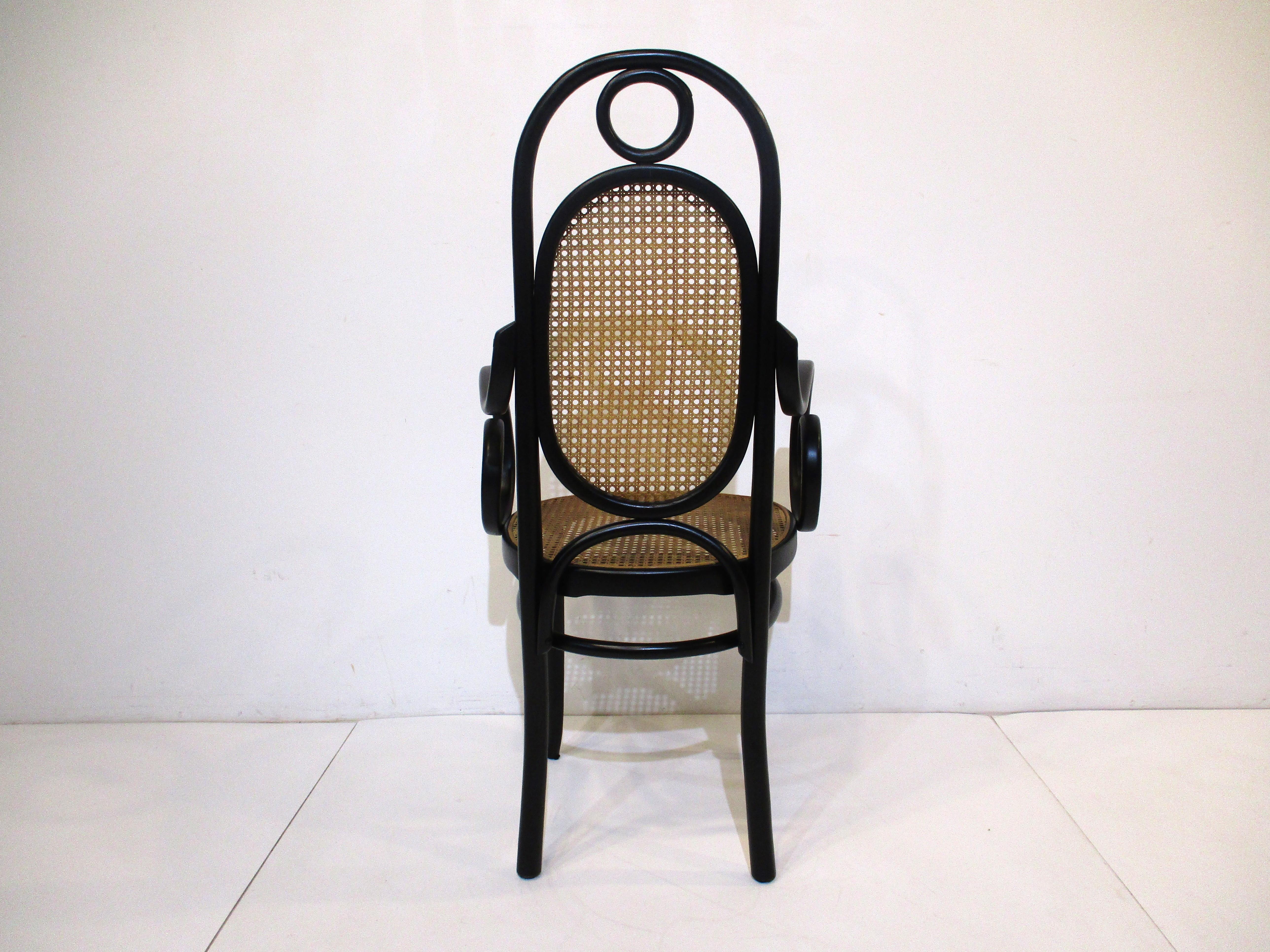 20th Century 8 Thonet Bentwood / Cane Dining Chairs For Sale