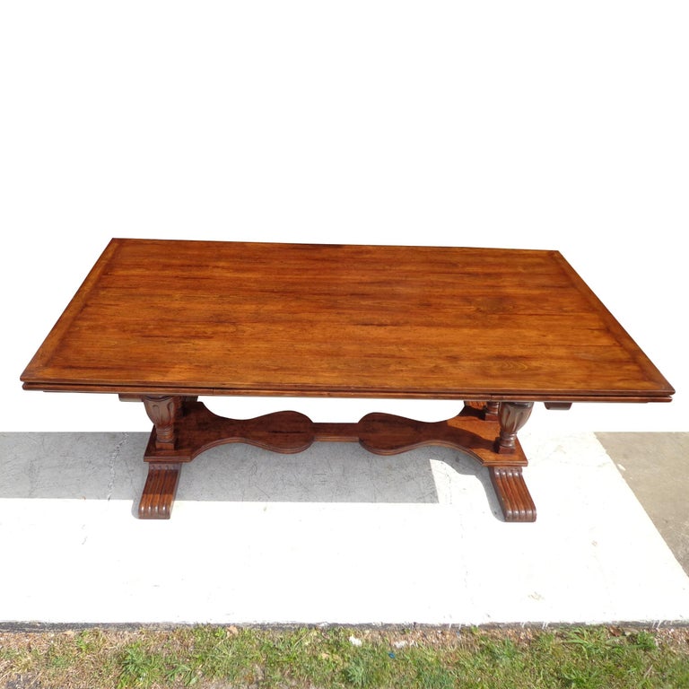 Bausman English Trestle Dining Table For Sale 5