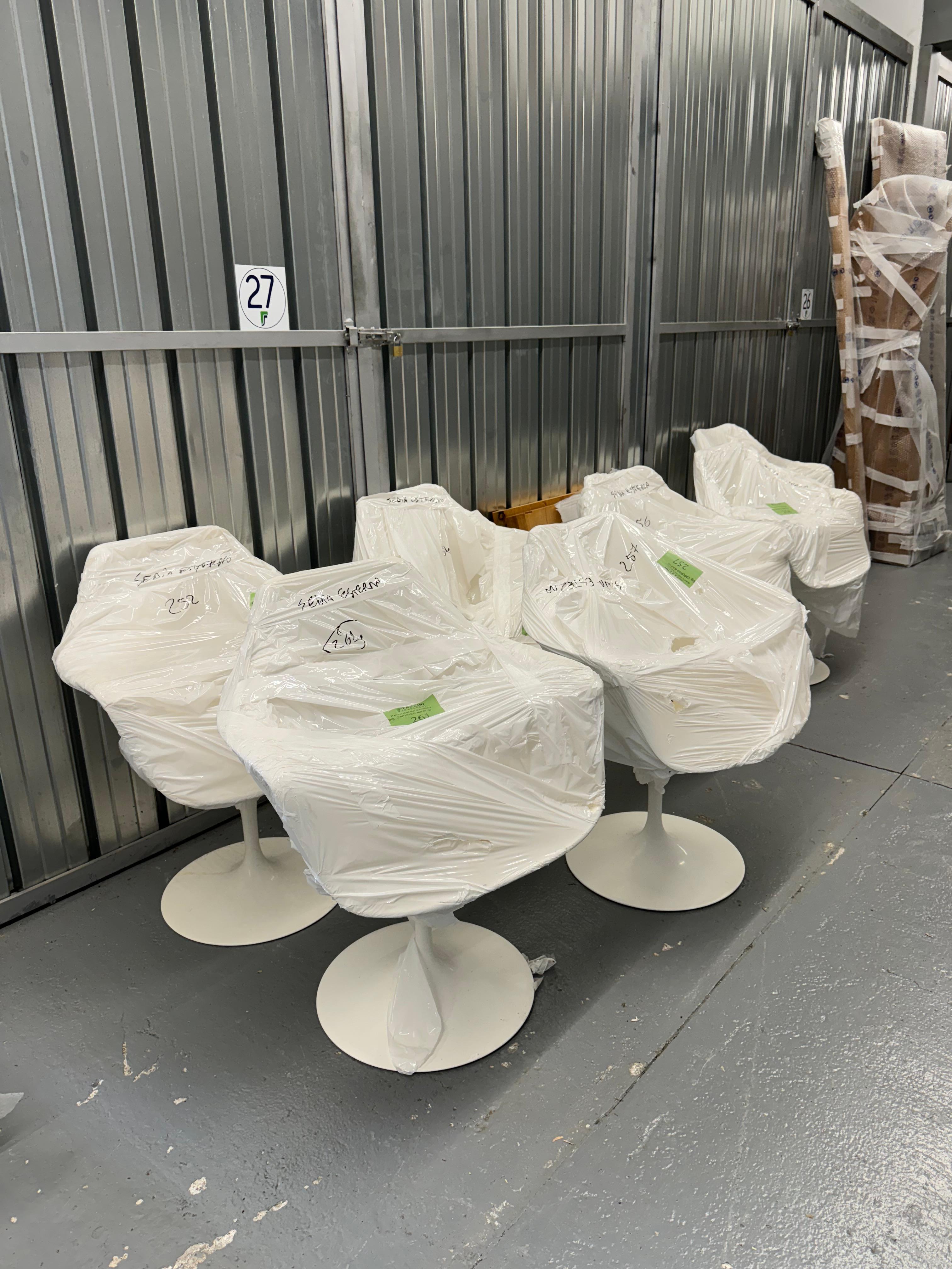 Set of 8  Tulip Dining Armchairs by E. Saarenin  Knoll 1969 For Sale 1