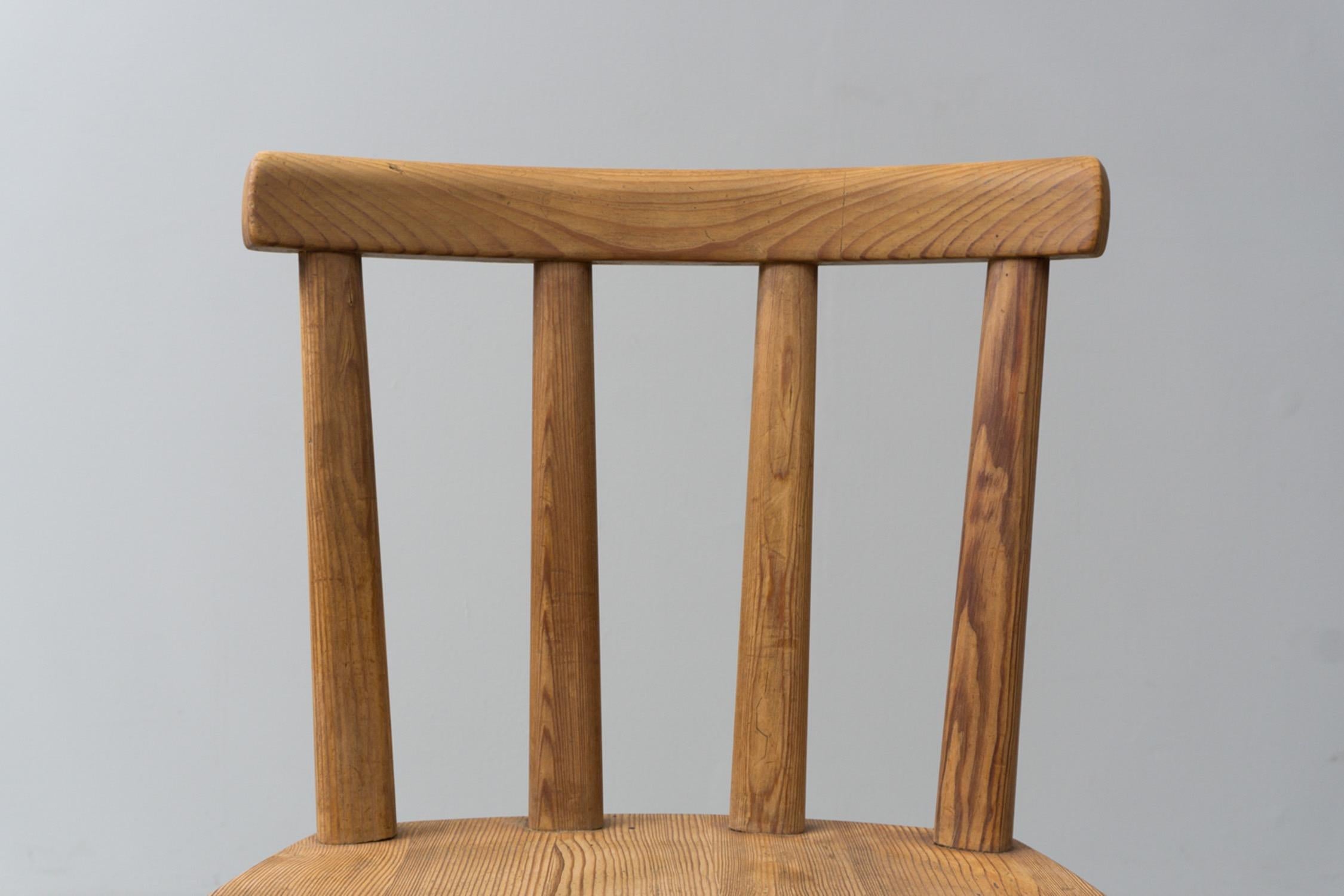 Pine 8 'Uto' Chairs by Axel Einar Hjorth, Nordics Kompaniet Sweden, 1930