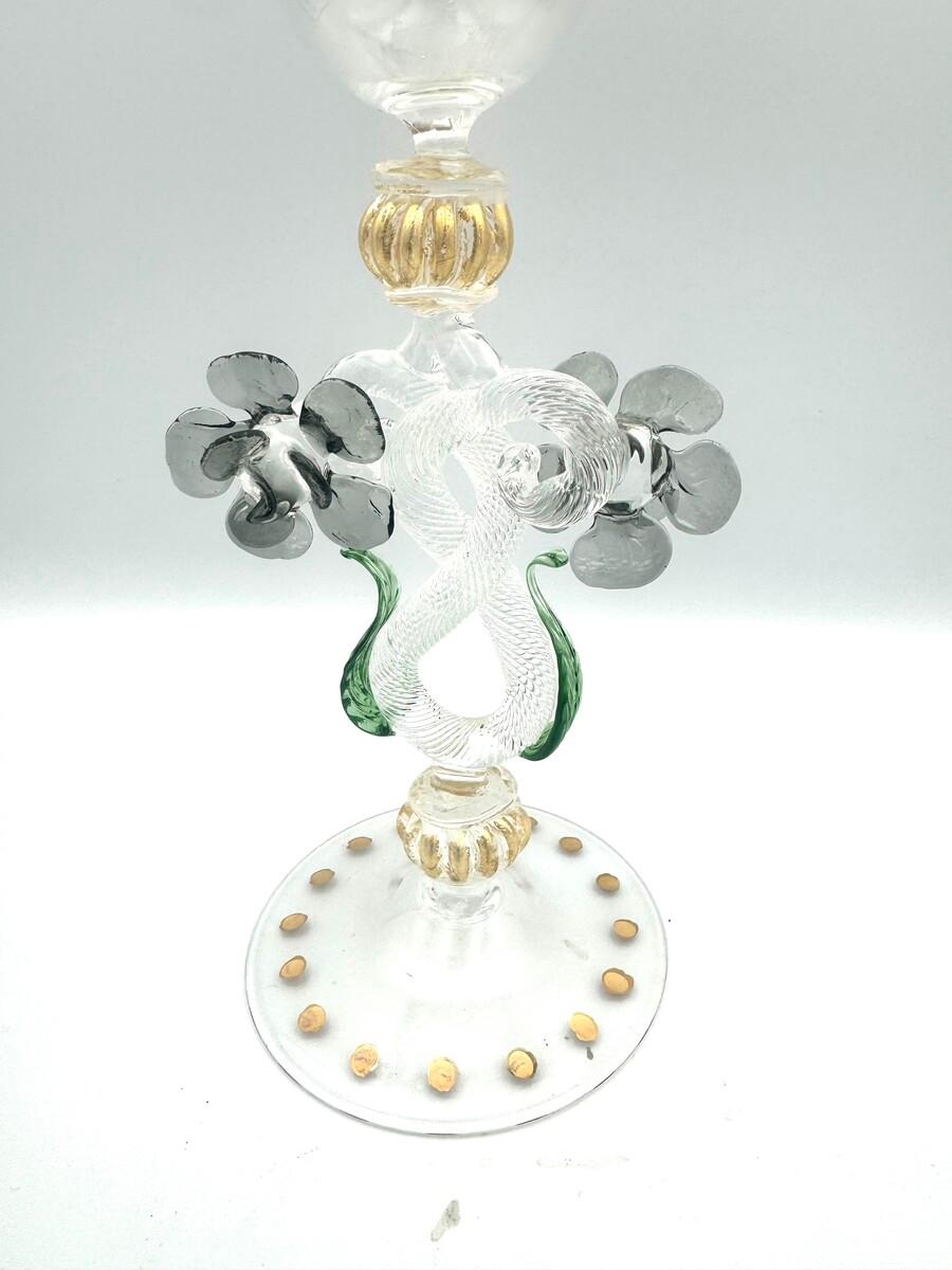 8 verres vénitiens en vente 8