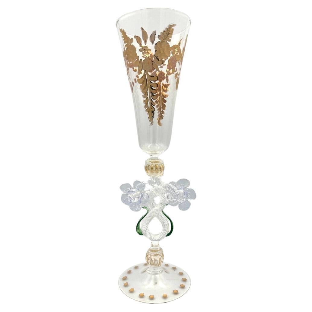 8 verres vénitiens en vente