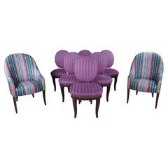 8 Vintage Baker Furniture Traditional Mahogany Contemporary Dining Chairs