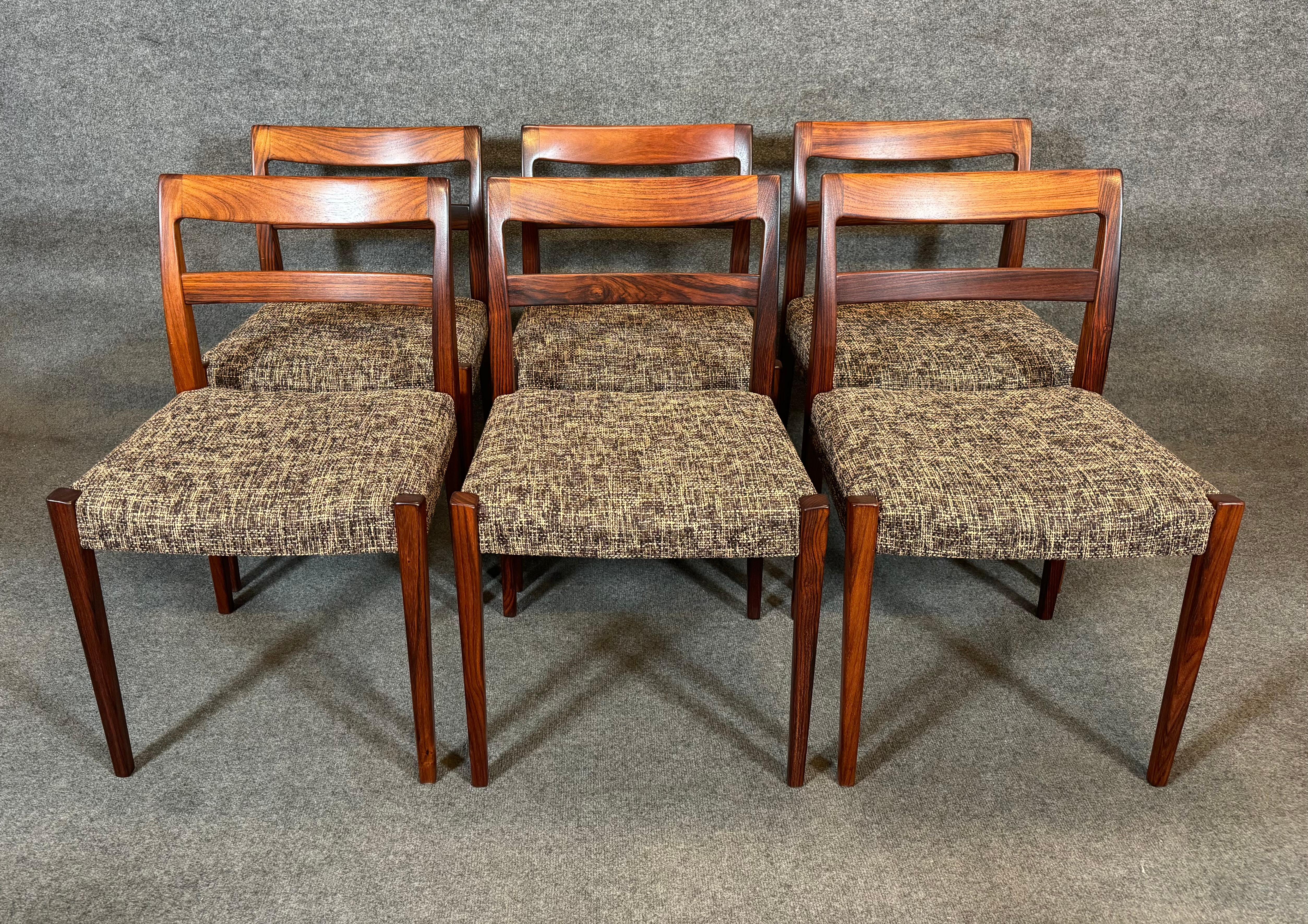  8 chaises de salle à manger danoises vintage du milieu du siècle en palissandre Garden de Nils Jonsson en vente 2