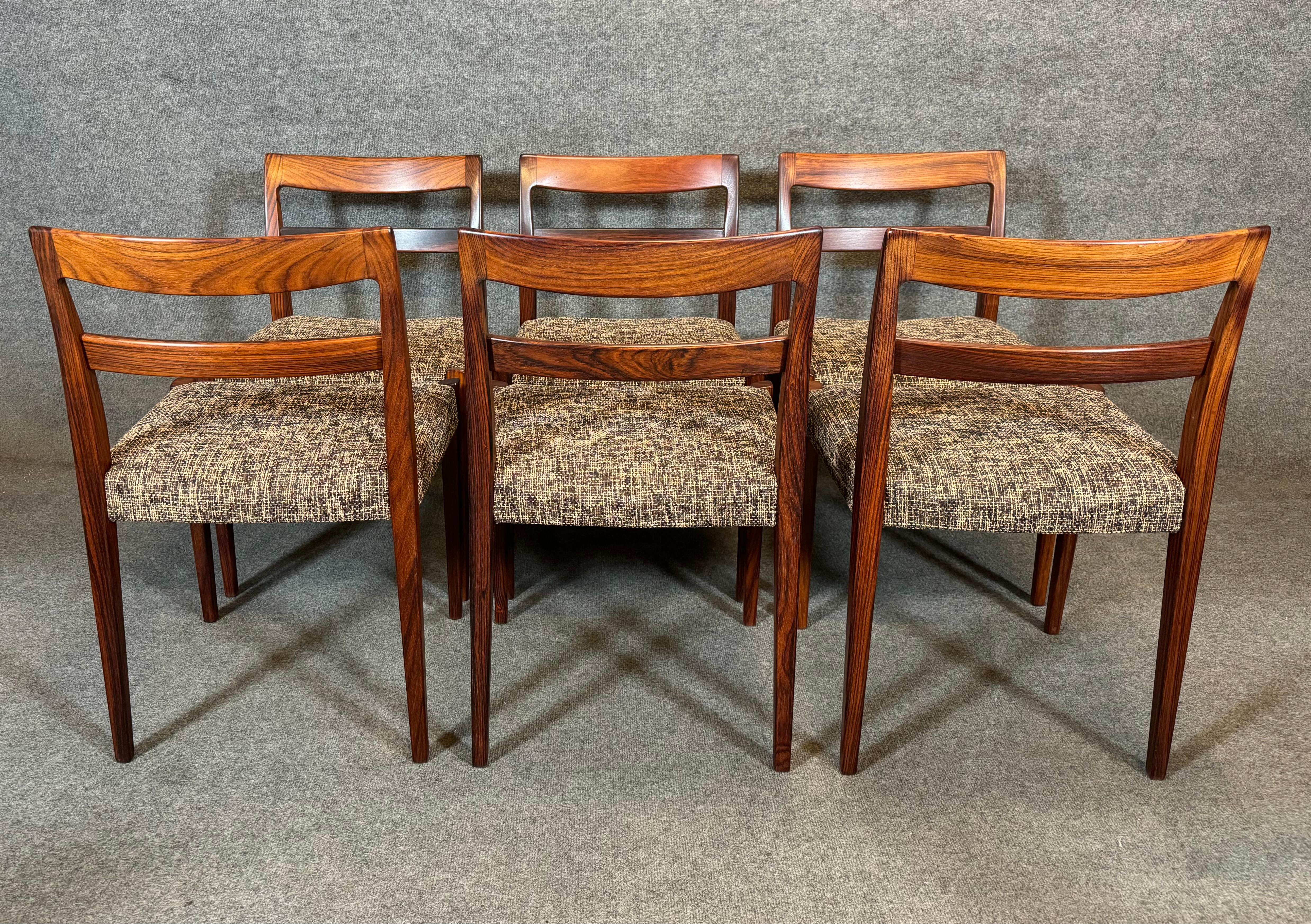 8 chaises de salle à manger danoises vintage du milieu du siècle en palissandre Garden de Nils Jonsson en vente 3