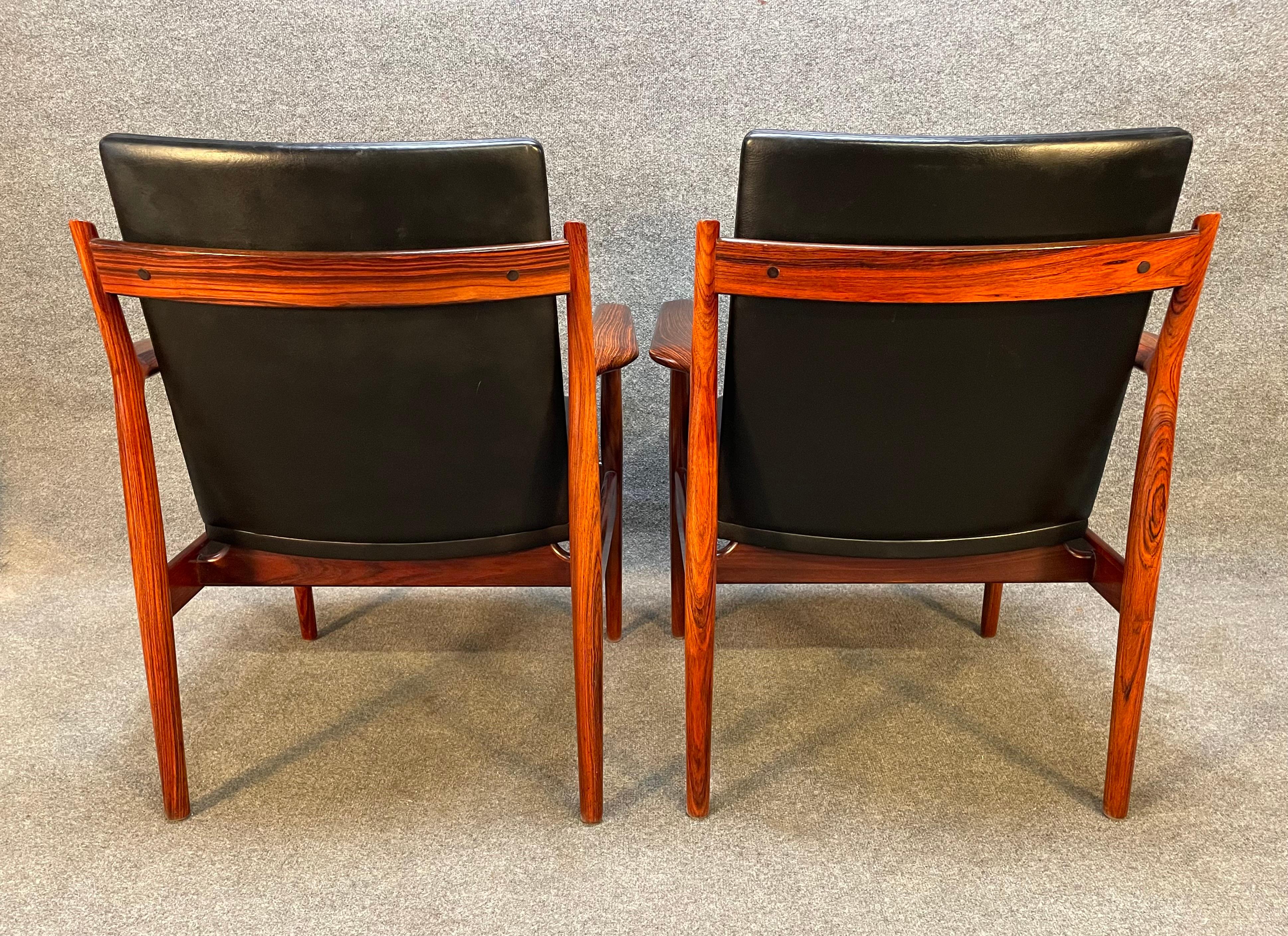 8 Vintage Danish Modern Rosewood Armchairs 