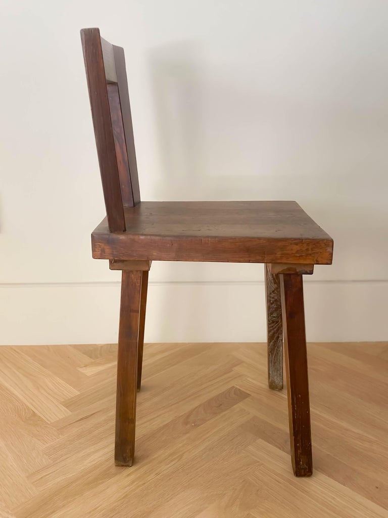 8 Vintage Geometric Wooden Chairs For Sale at 1stDibs