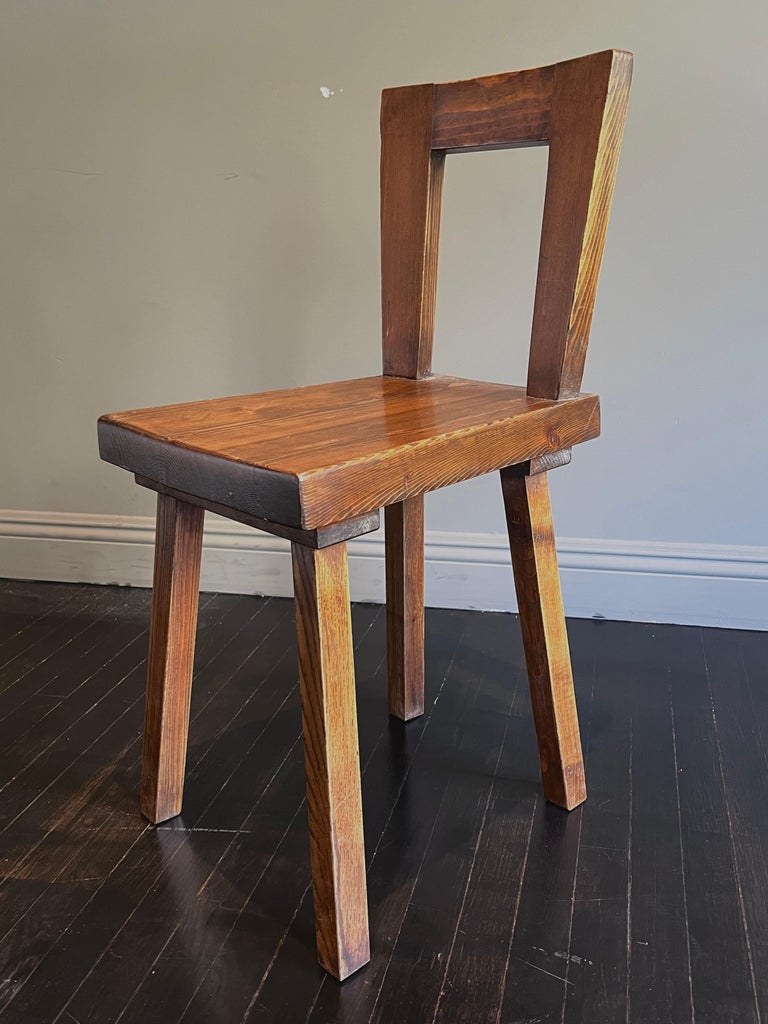 8 Vintage Geometric Wooden Chairs For Sale at 1stDibs