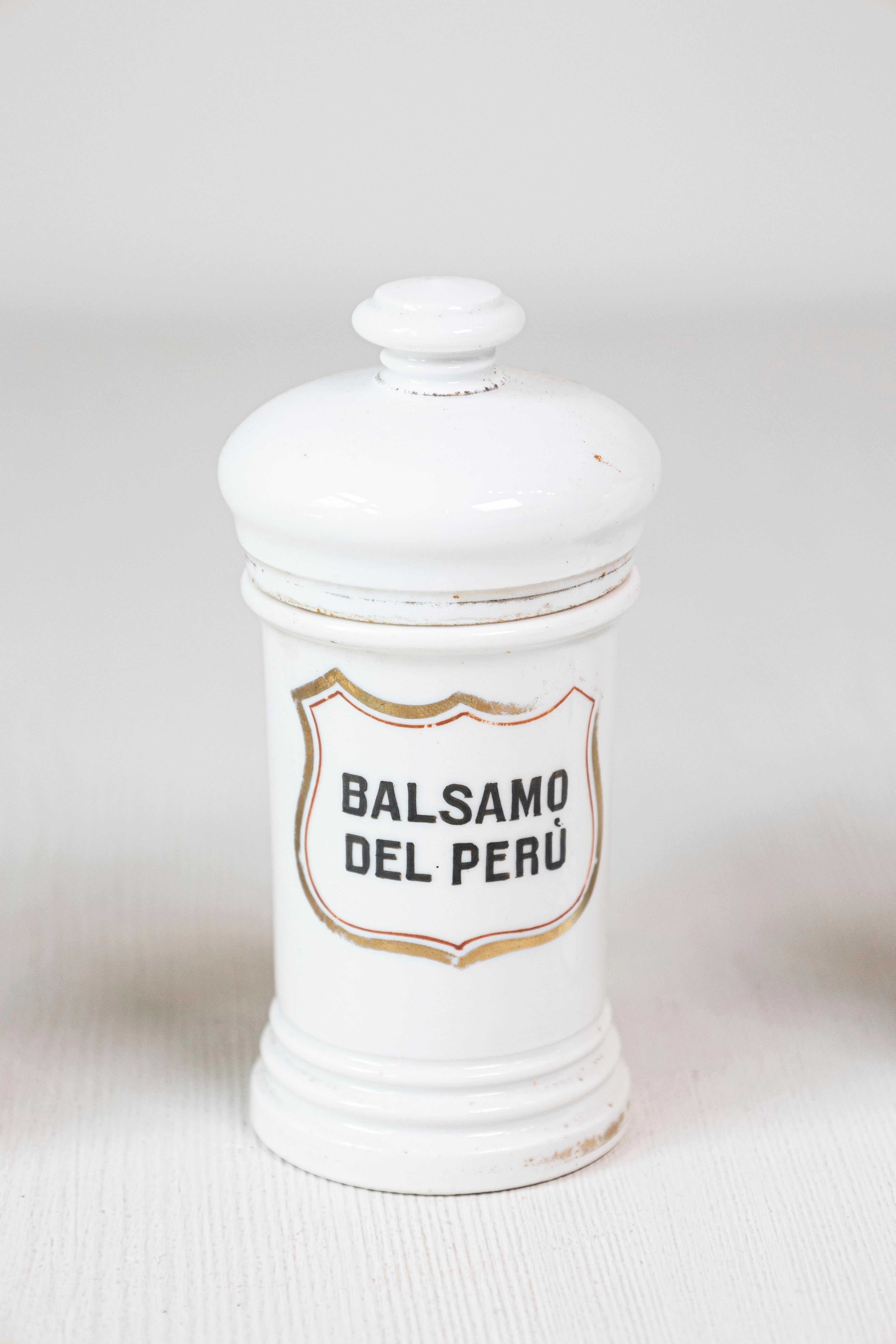 8 Vintage Italian Porcelain Pharmacy Jars with Labels, Sold Each For Sale 3