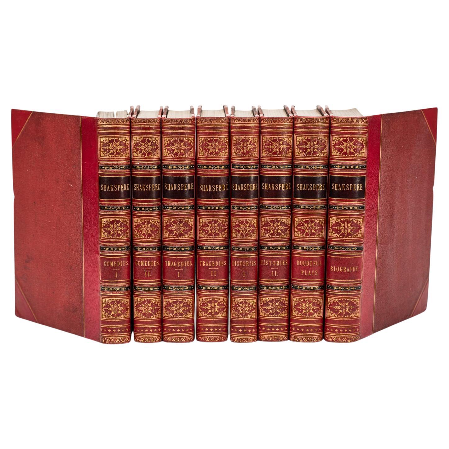 8 vol. William Shakespeare, The Pictorial Edition of the Works of Shakspere (Édition picturale des œuvres de Shakespeare)