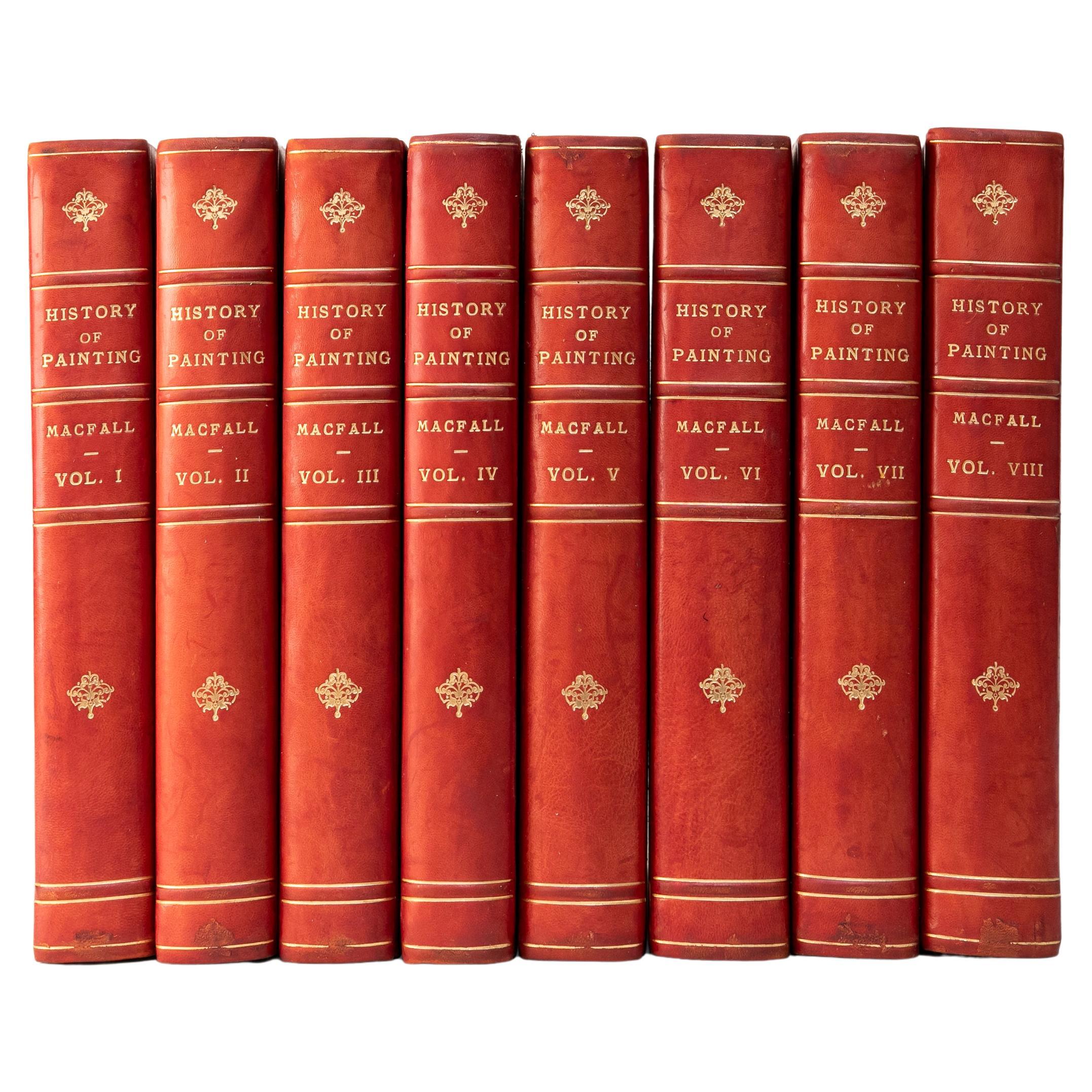8 Volumes. Haldane Macfall, A History of Painting. For Sale