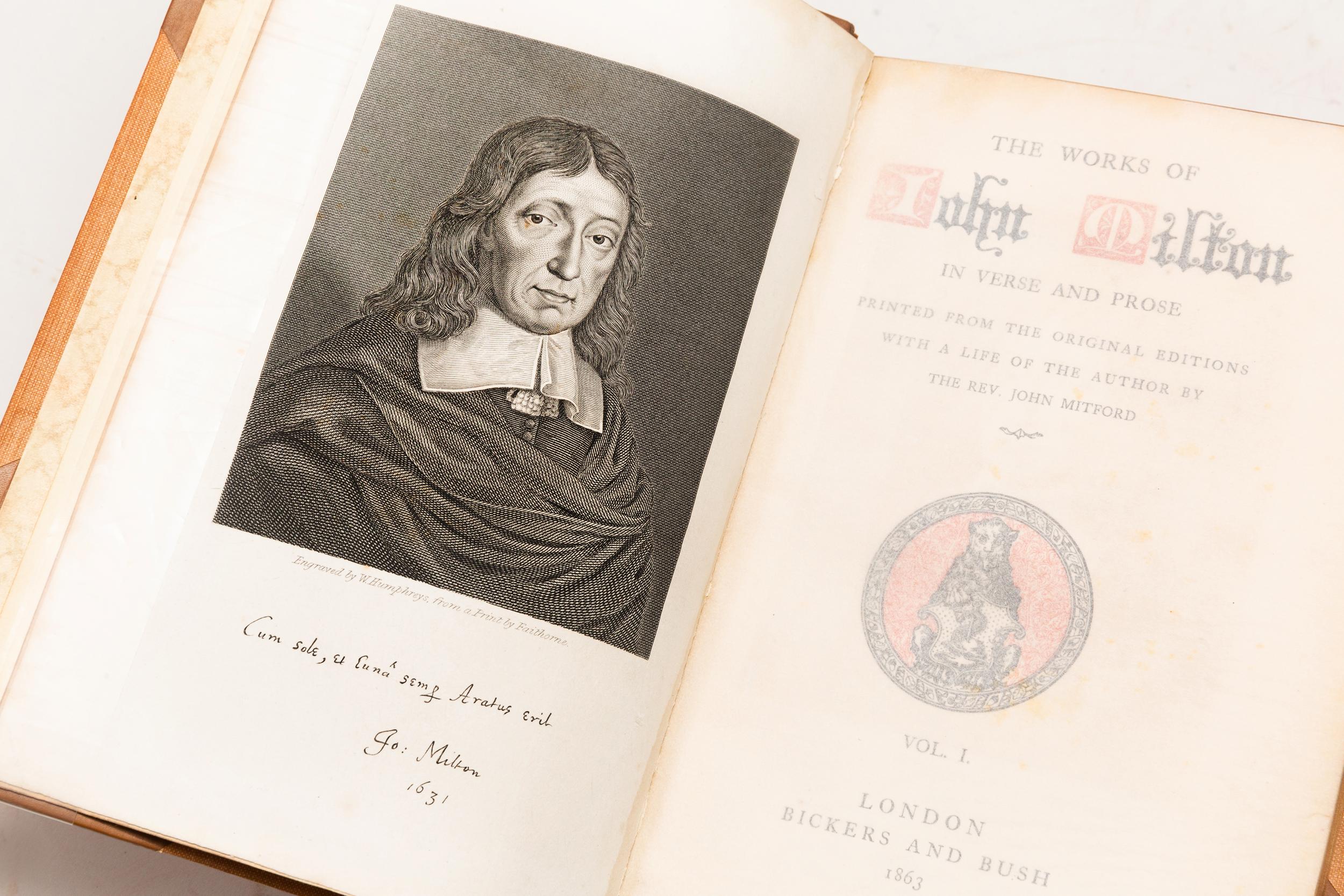 English 8 Volumes. John Milton, The Works of John Milton
