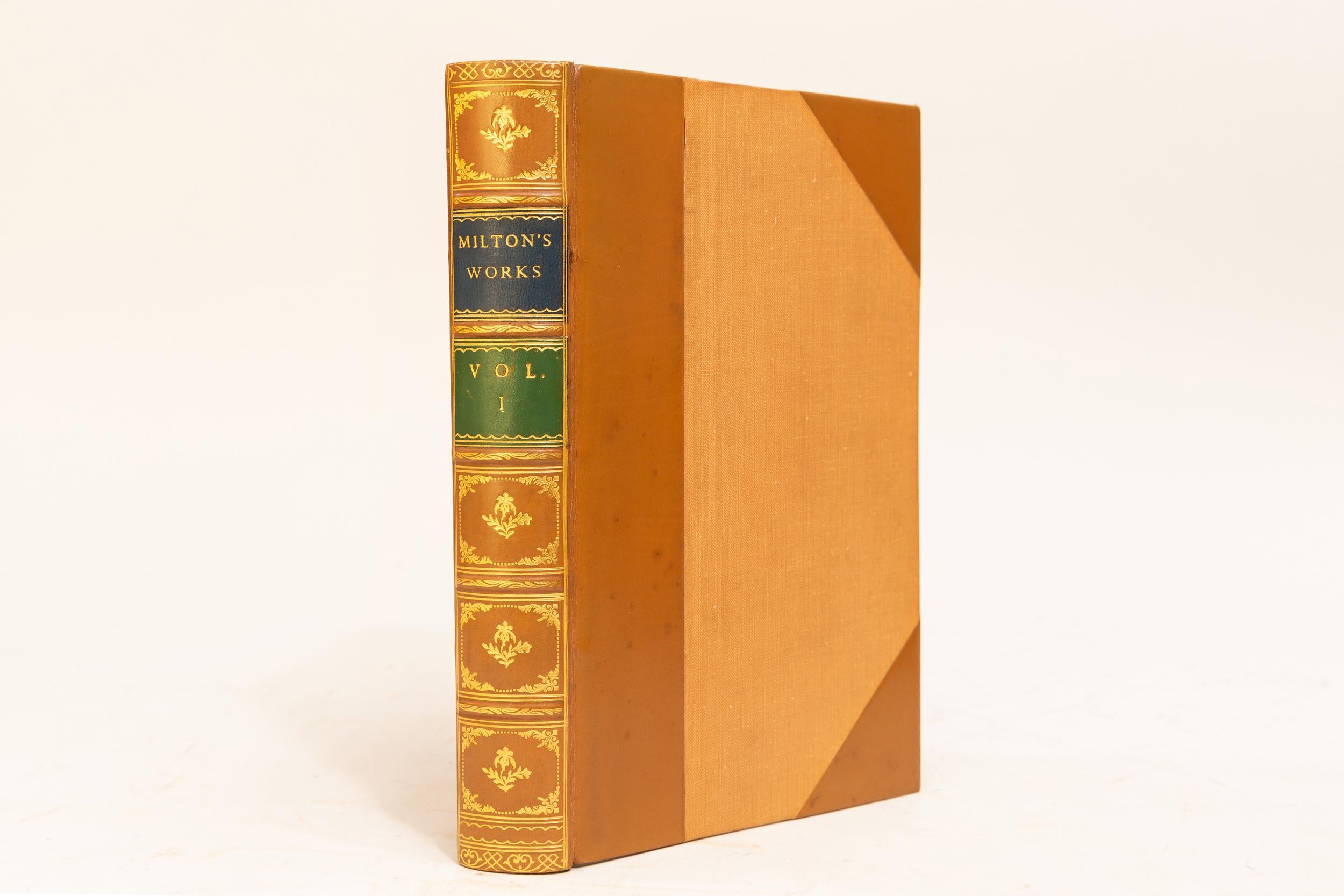 19th Century 8 Volumes. John Milton, The Works of John Milton