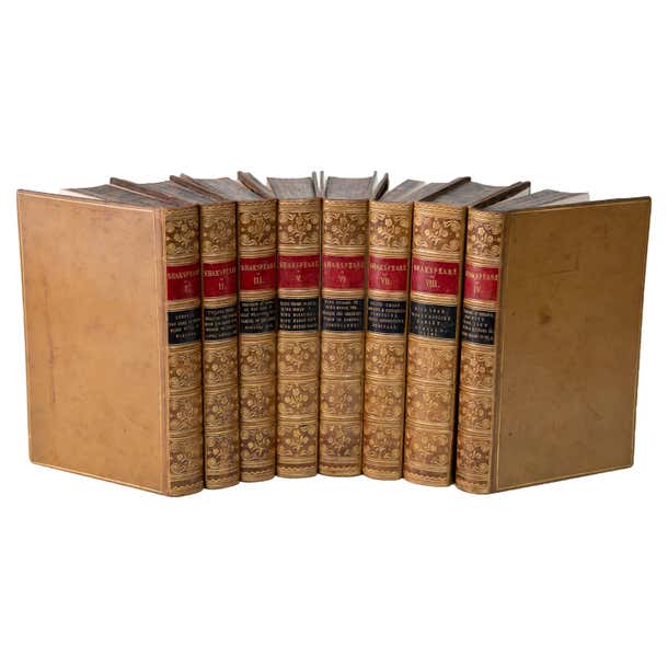 8 Volumes, William Shakespeare, the Dramatic Works at 1stDibs