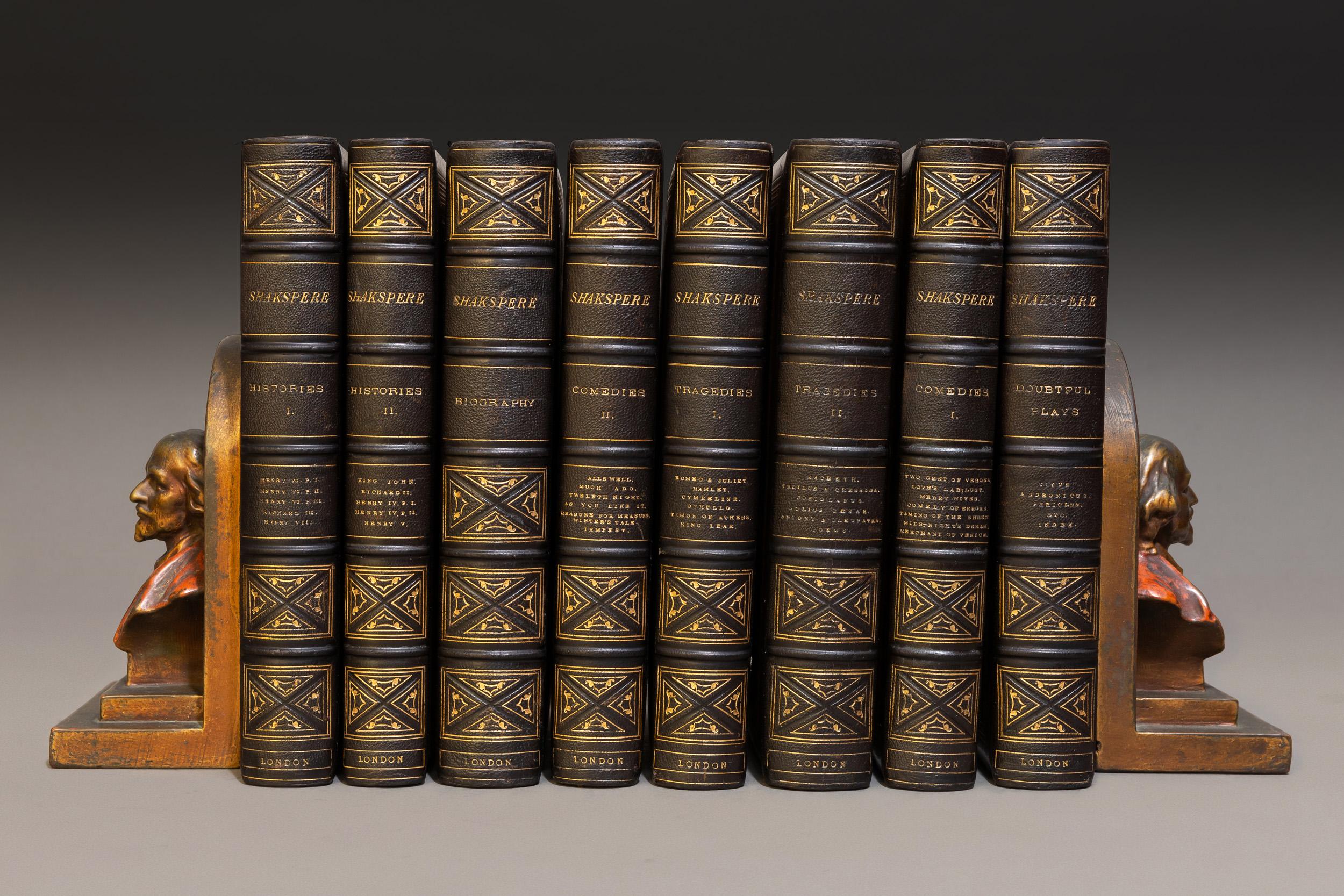 Leather 8 Volumes, William Shakespeare, The Works