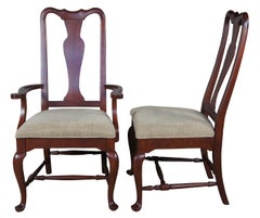8 Vtg Lexington Bob Timberlake Queen Anne Style Cherry Farmhouse Dining Chairs