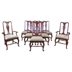 Vintage 8 Vtg Lexington Bob Timberlake Queen Anne Style Cherry Farmhouse Dining Chairs