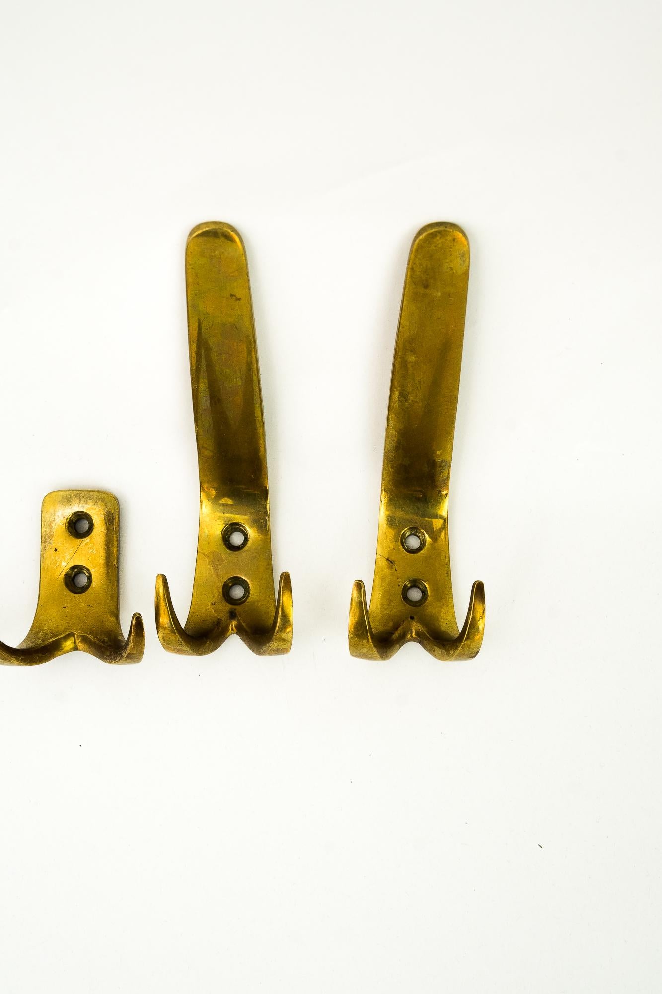 8 Wall Hooks, Vienna, Around 1950s For Sale 6