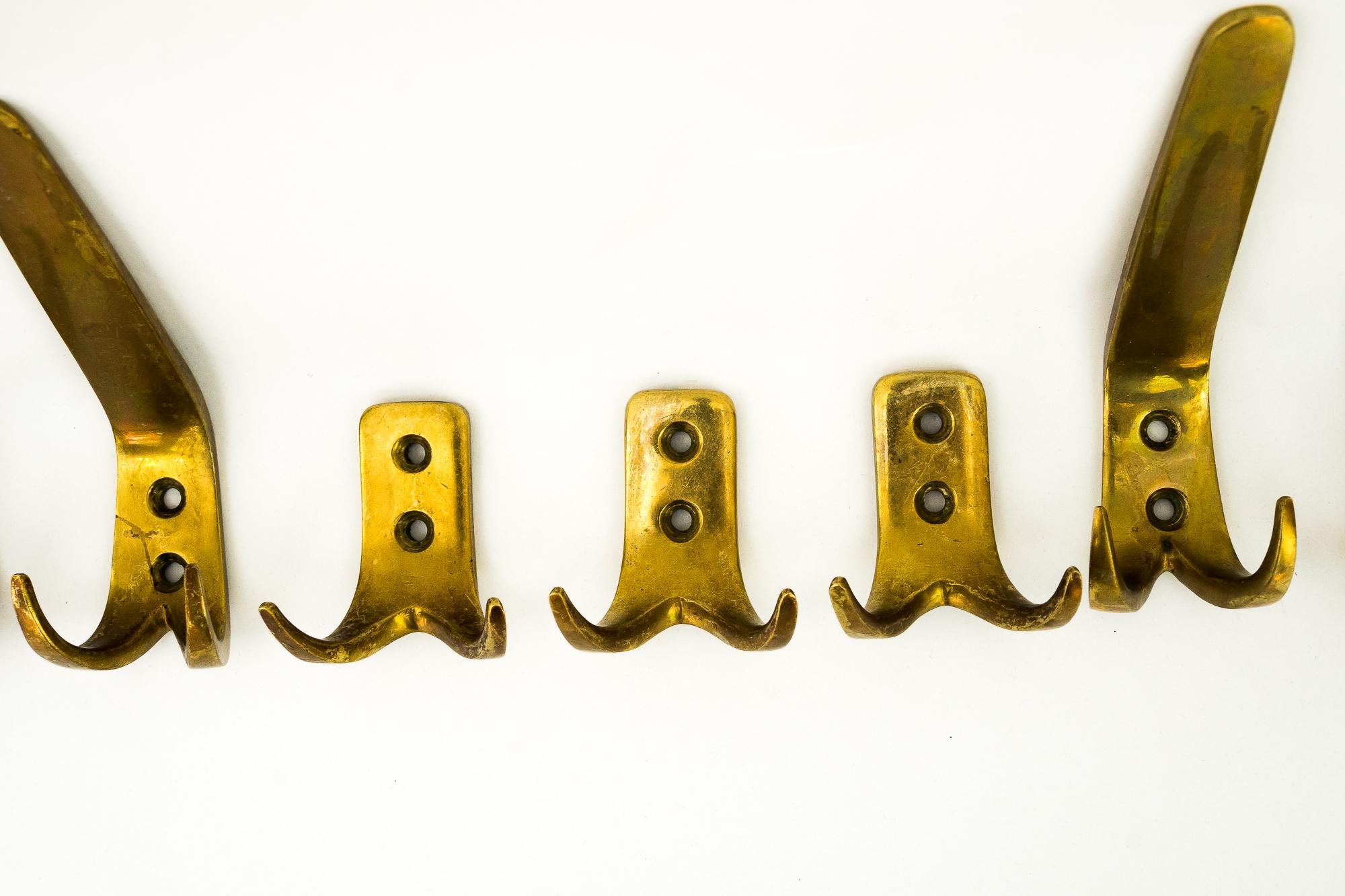 8 Wall Hooks, Vienna, Around 1950s For Sale 8