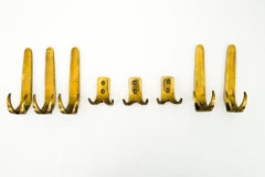 8 Wall Hooks, Vienna, Around 1950s