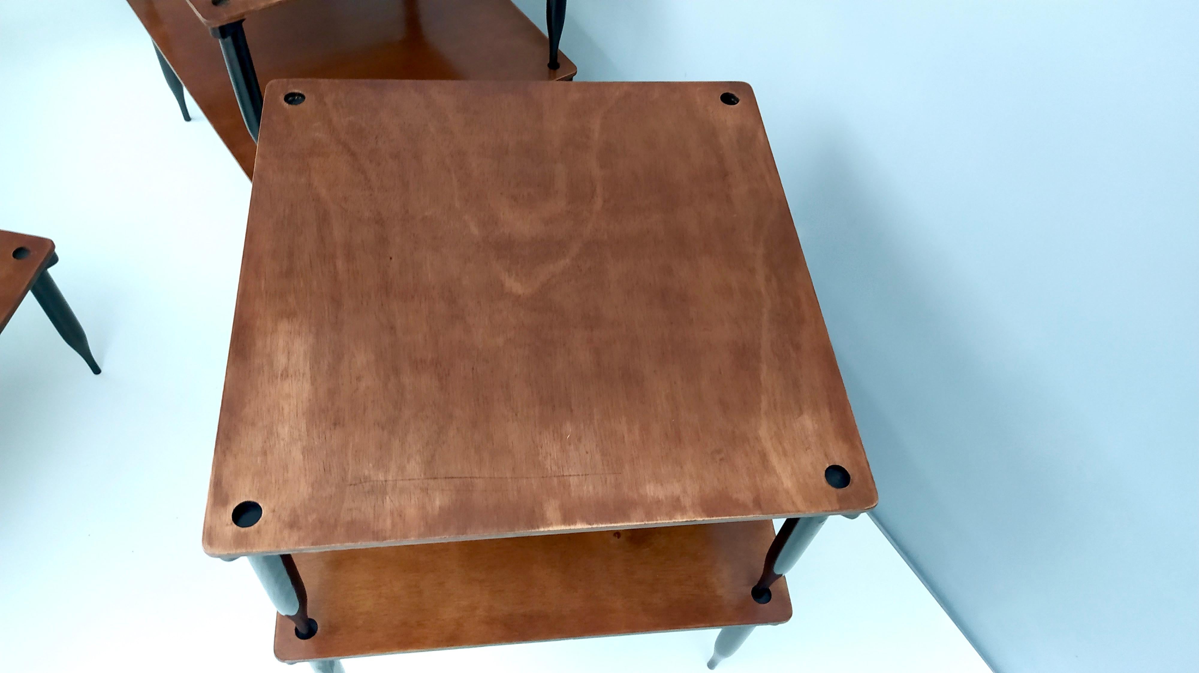 Square Walnut Coffee Table Model 