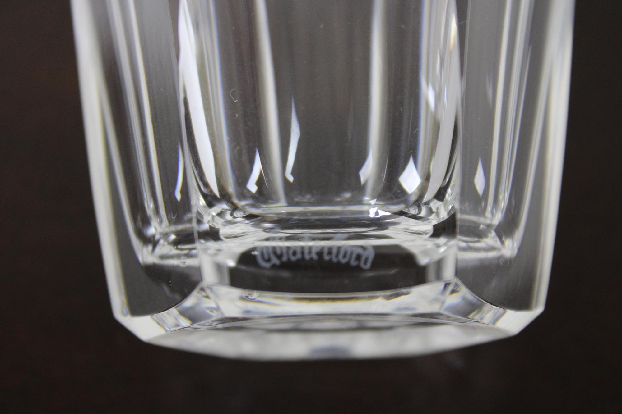 8 Waterford Crystal Sheila 10 oz Flat Tumblers High Arch Highball Juice Glass 2