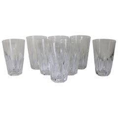 Retro 8 Waterford Crystal Sheila 10 oz Flat Tumblers High Arch Highball Juice Glass