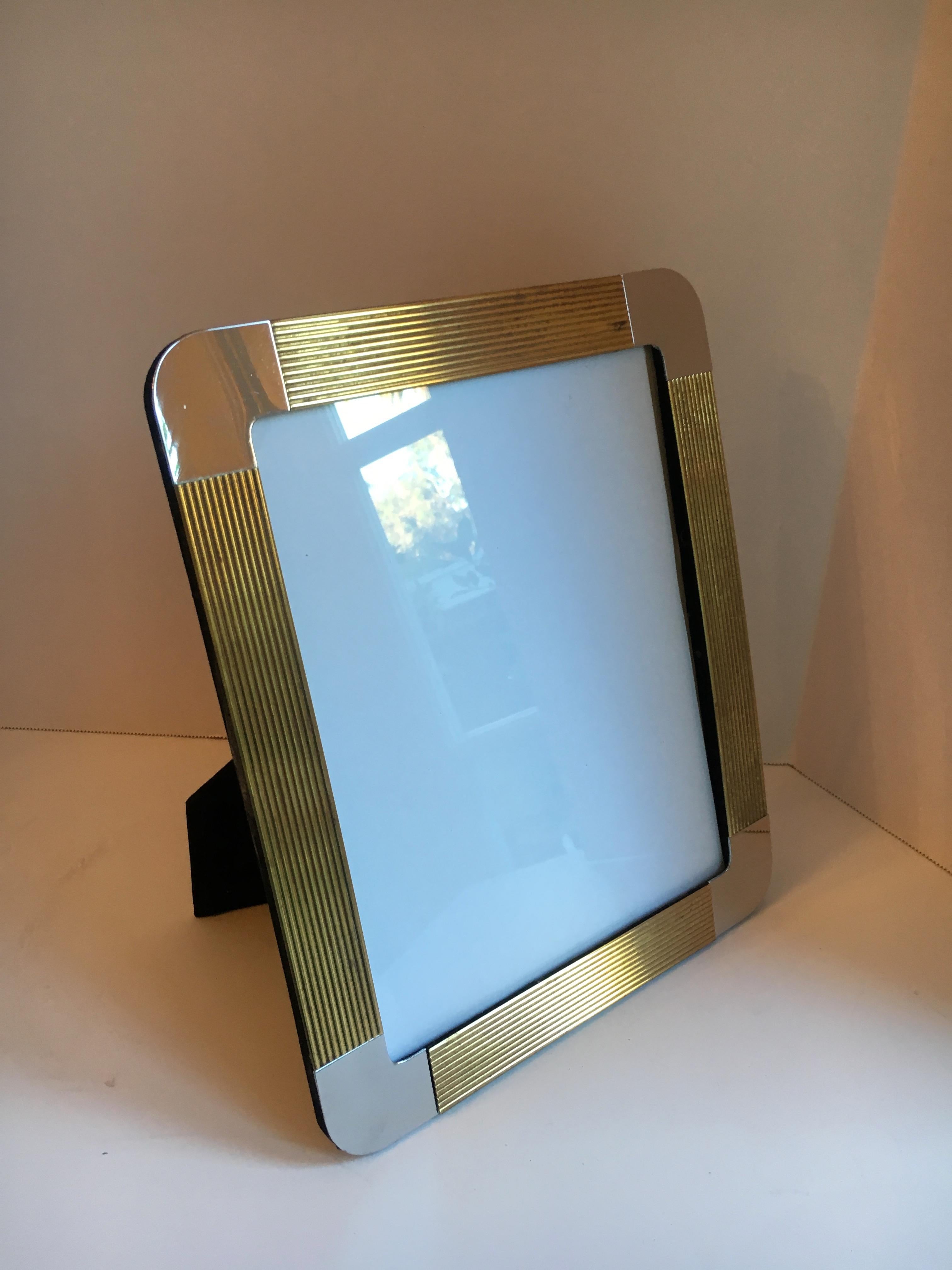 Brass and Chrome Picture Frame 1