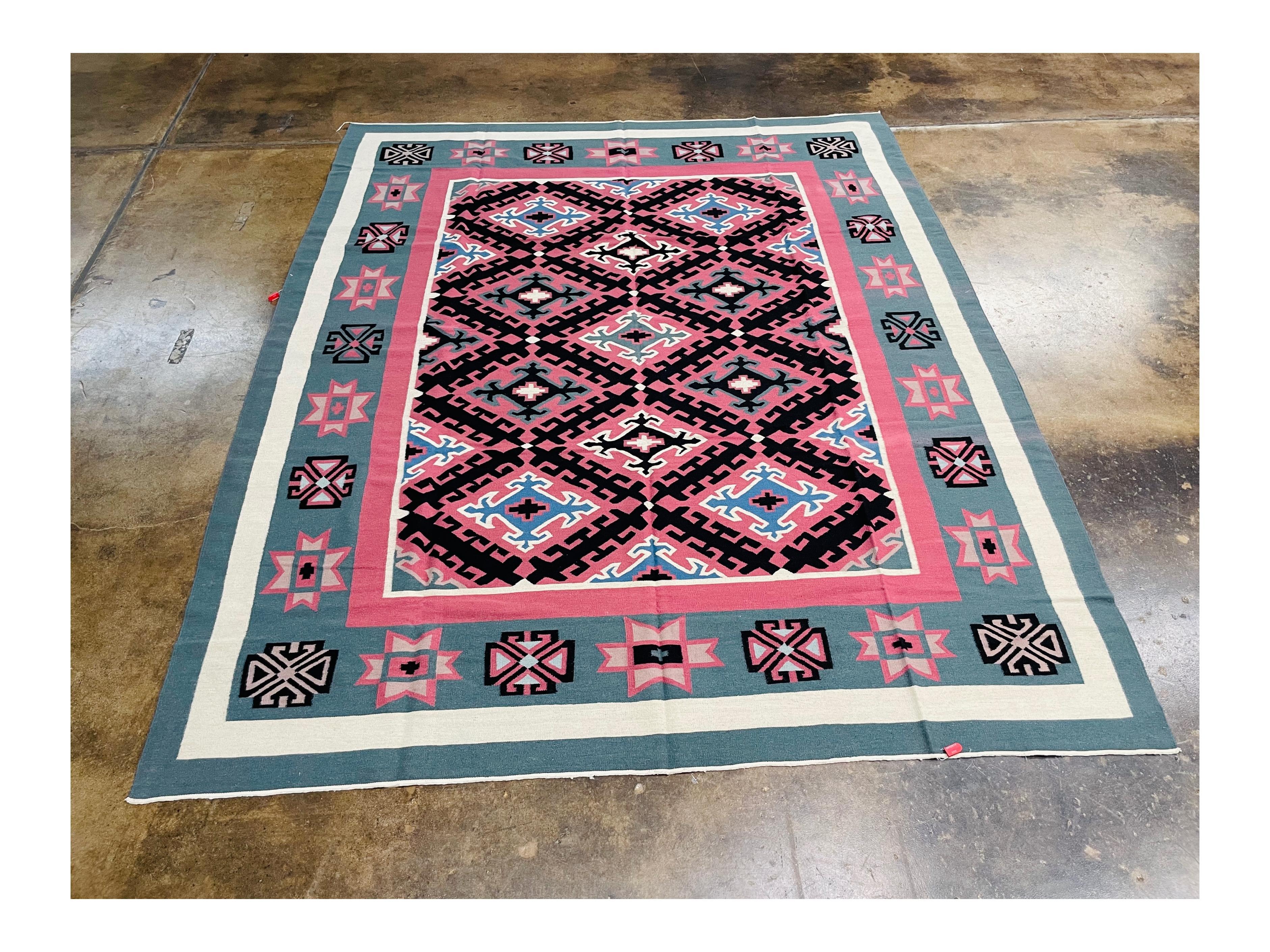 8' x 10' Chinese Kilim Rug For Sale 2