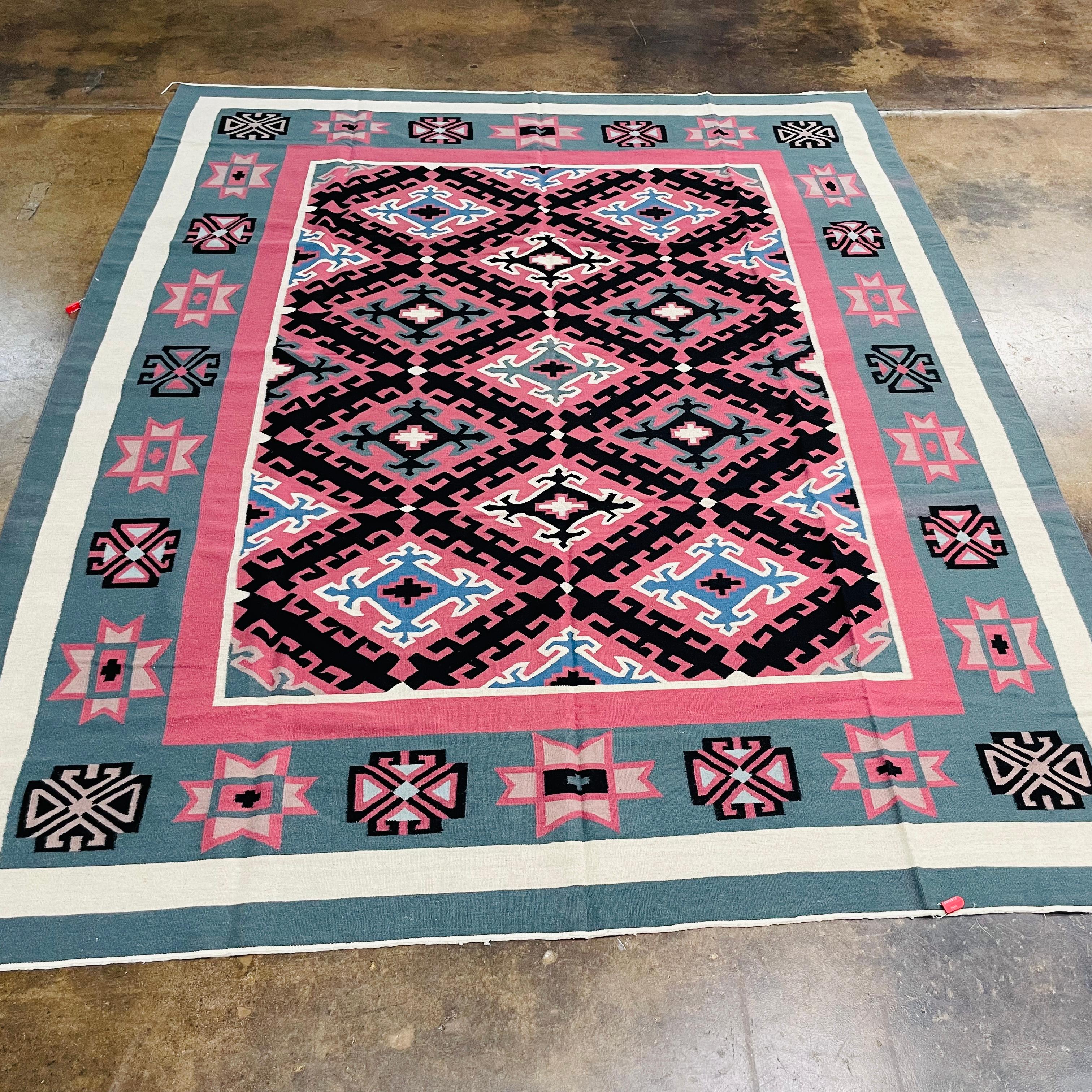 8' x 10' Chinese Kilim Rug For Sale 3