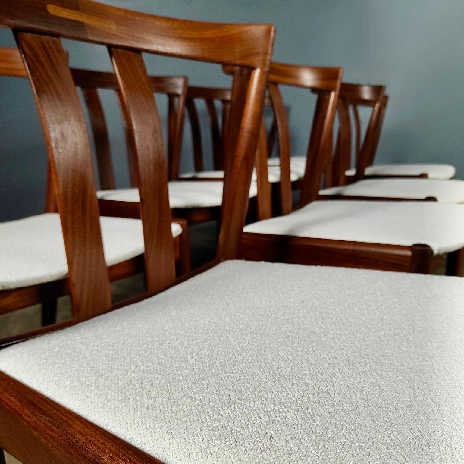 Mid-Century Modern 8 x Kai Kristiansen Teak Dining Chairs Schou Andersen Mid Century Vintage Retro