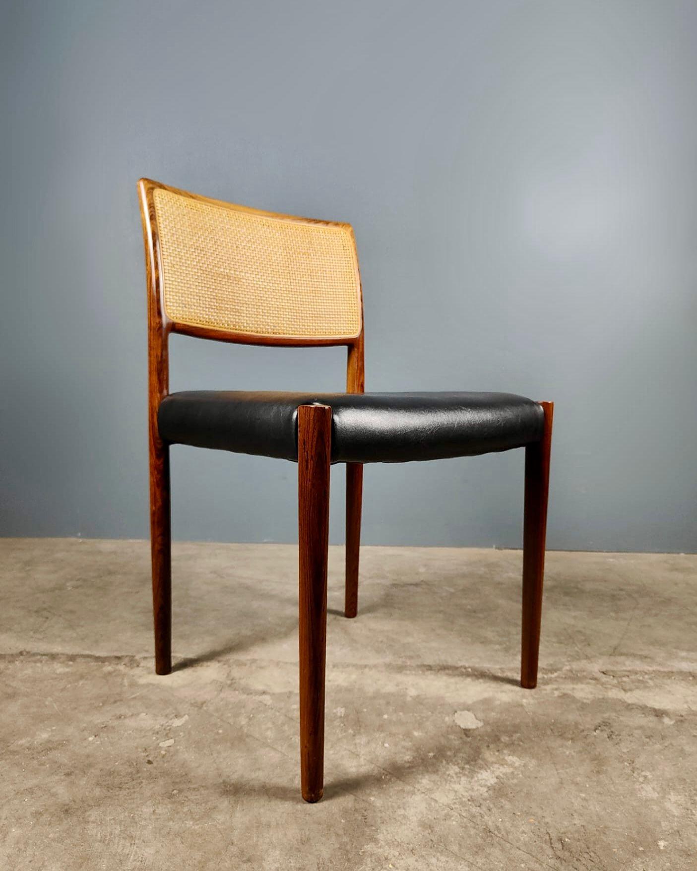Other 8 x Model 80 Dining Chairs By Niels Møller From J.L Møllers Mid Century Vintage