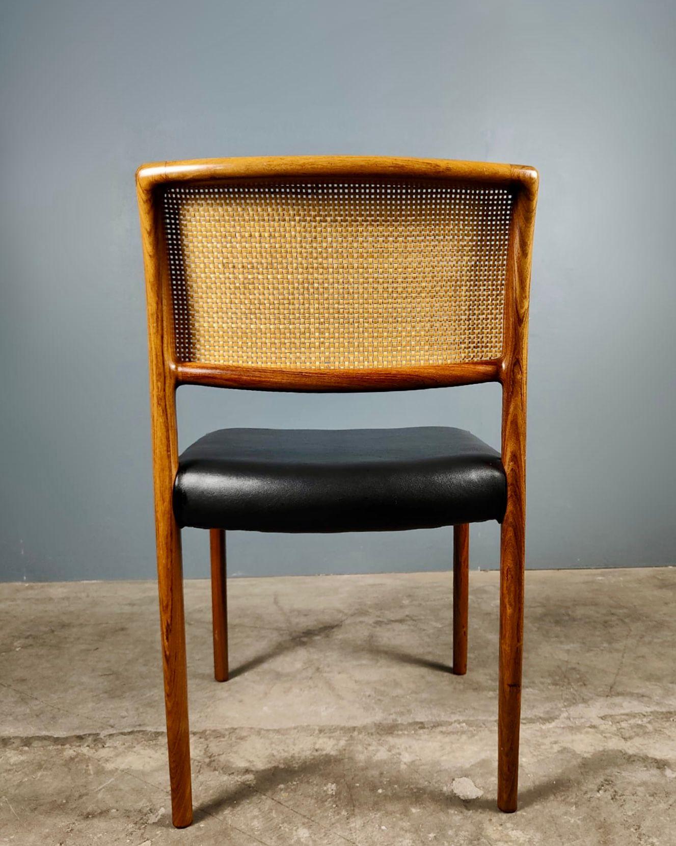 8 x Model 80 Dining Chairs By Niels Møller From J.L Møllers Mid Century Vintage 1
