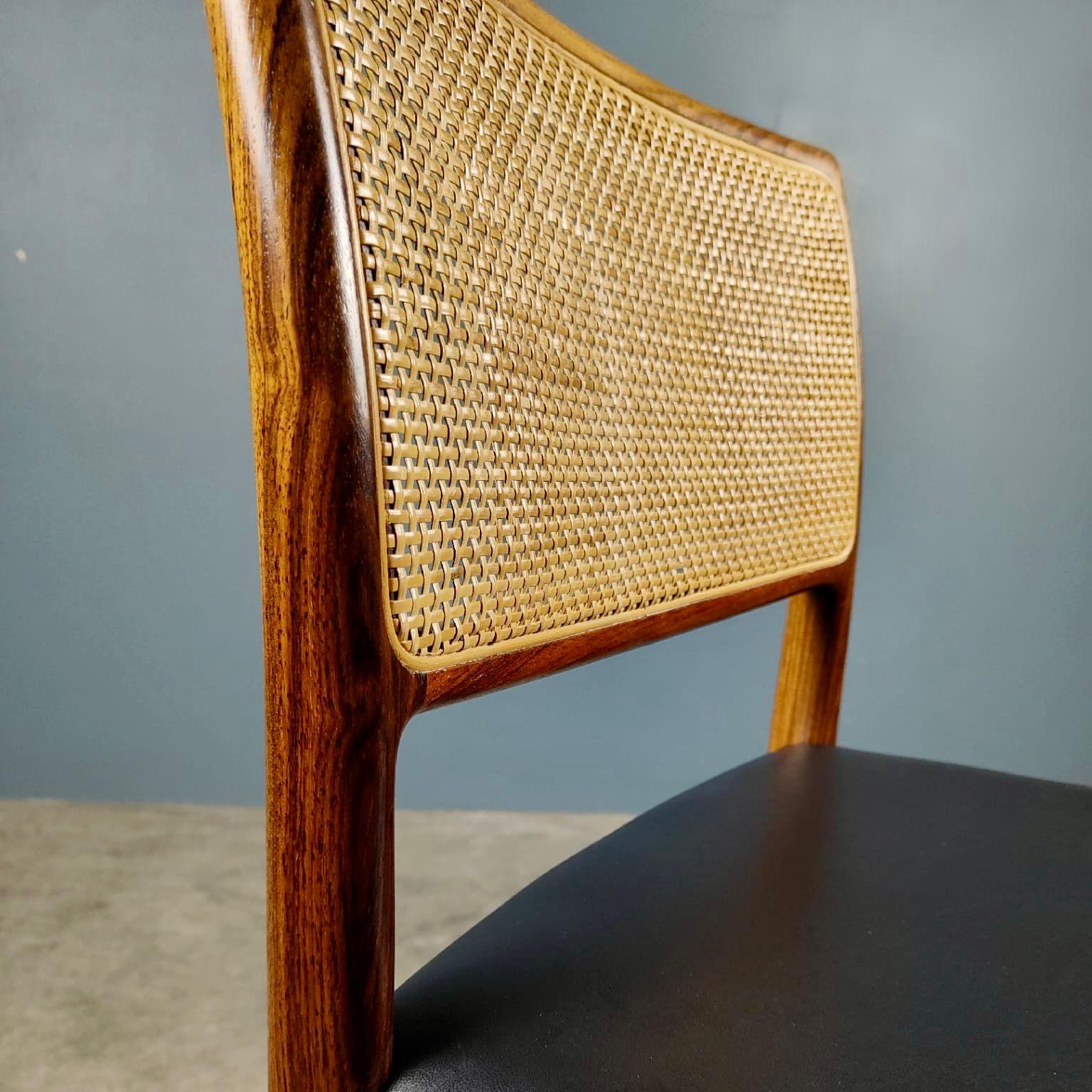 8 x Model 80 Dining Chairs By Niels Møller From J.L Møllers Mid Century Vintage 2