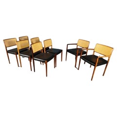 8 x Model 80 Dining Chairs By Niels Møller From J.L Møllers Mid Century Vintage