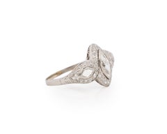.80 Carat Art Deco Diamond Platinum Engagement Ring