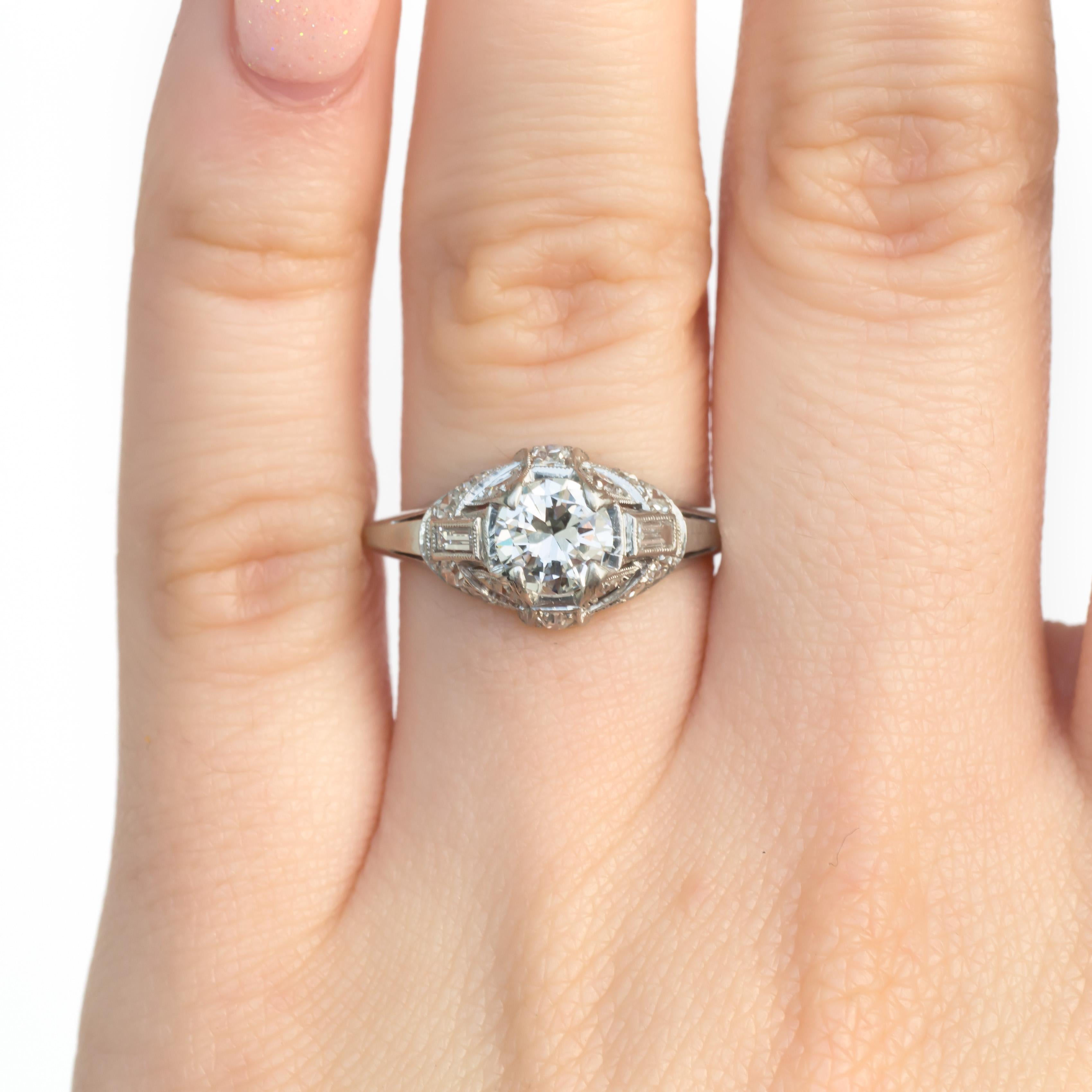 .80 Carat Diamond Platinum Engagement Ring In Good Condition For Sale In Atlanta, GA