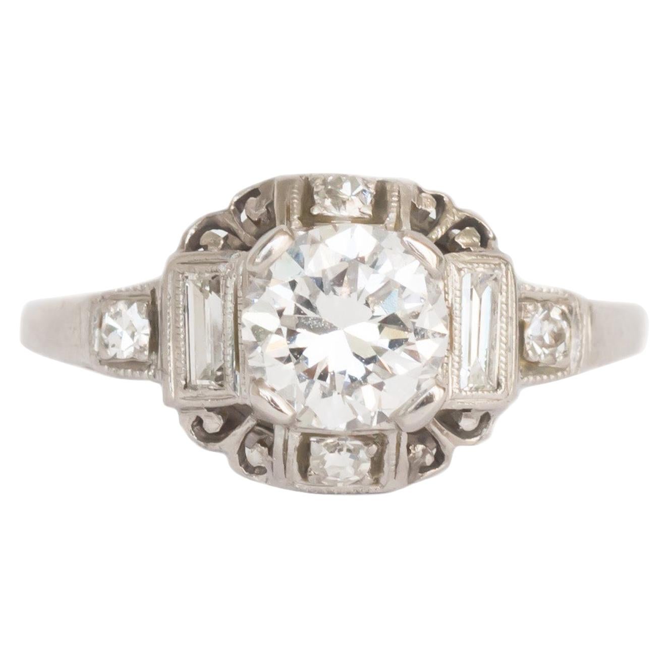 .80 Carat Diamond Platinum Engagement Ring