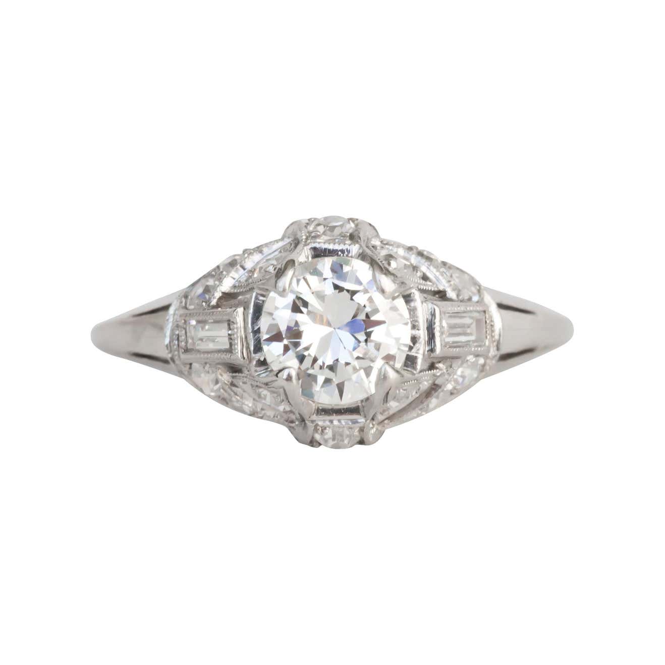 .80 Carat Diamond Platinum Engagement Ring For Sale at 1stDibs