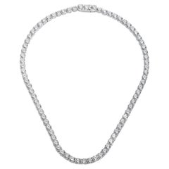 80-Carat Diamond Tennis Necklace  1.25 Carat Each  F-G-H Color  VS Clarity