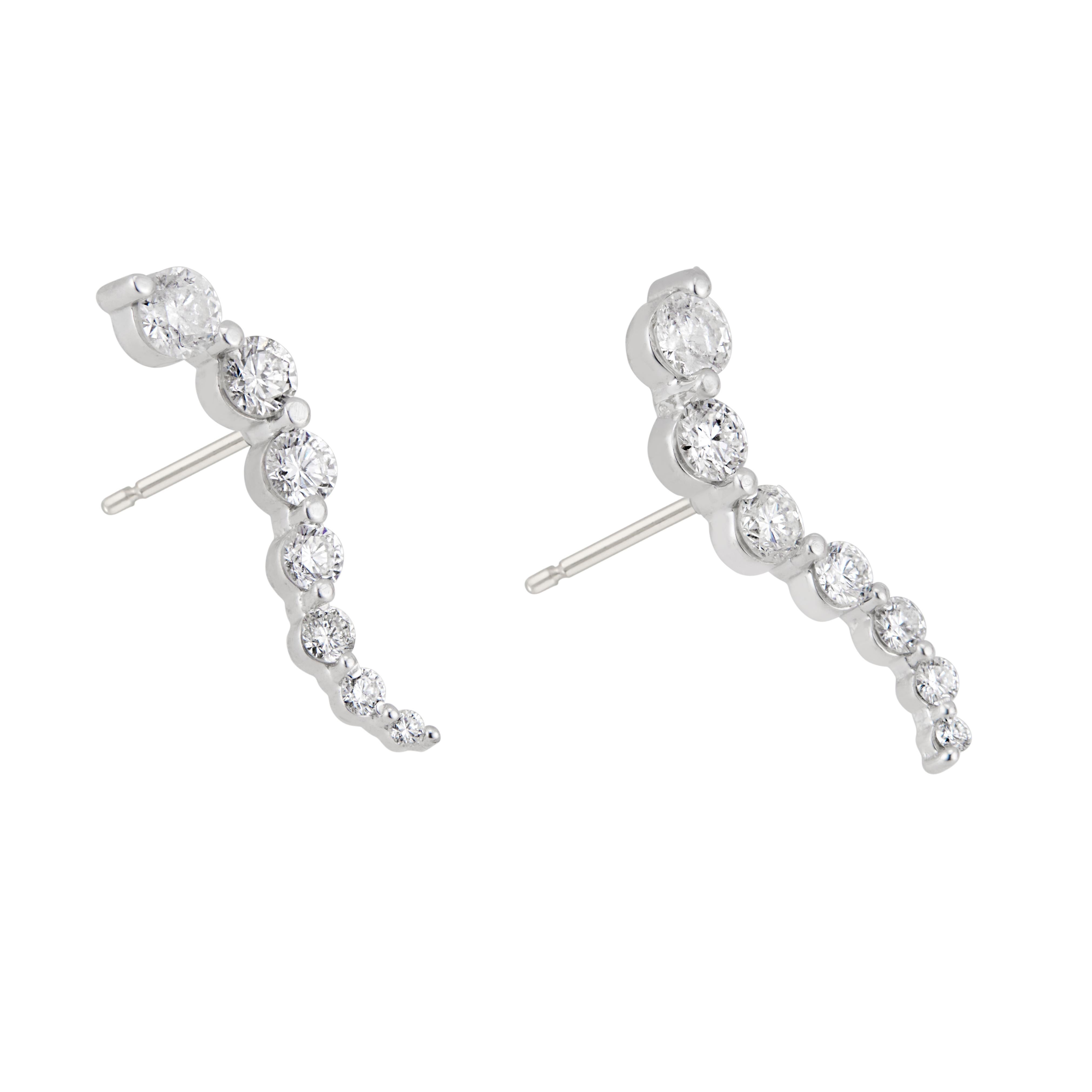 journey diamond earrings
