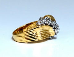 .80 Carat Natural Round Diamonds Regency Knot Ring 18 Karat*